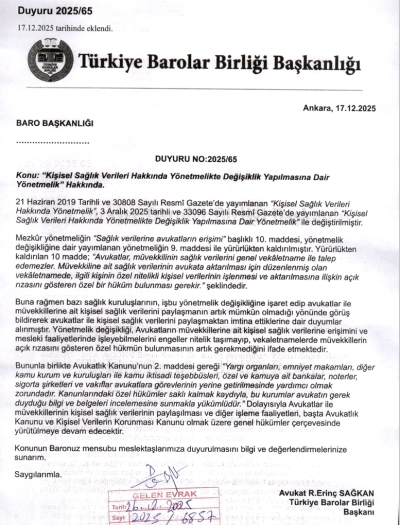AVUKATLIK KANUNU 134. VE 135. MADDE YASA DEĞİŞİKLİĞİ