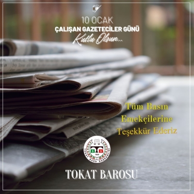 " 10 Ocak Çalışan Gazeteciler Günü " Kutlu Olsun.