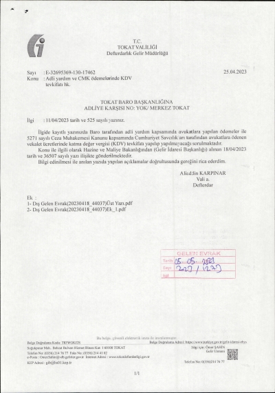 Adli Yardım ve CMK Ödemelerinde KDV Tevkifatı