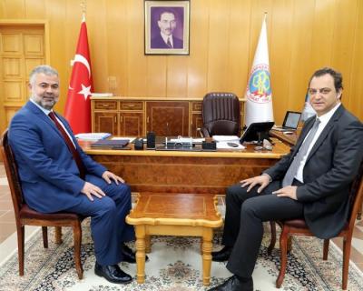BAROMUZDAN GOP.ÜNİVERSİTESİ REKTÖRLÜĞÜNE HAYIRLI OLSUN ZİYARETİ.