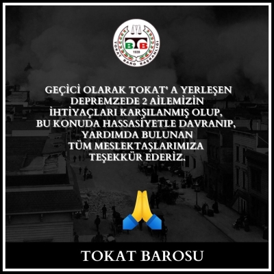 Depremzede Ailelerimize Yardımda Bulunuldu.