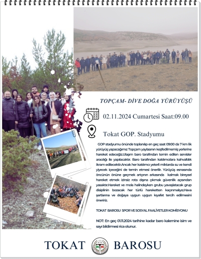 Doğa Yürüyüşü Etkinliği