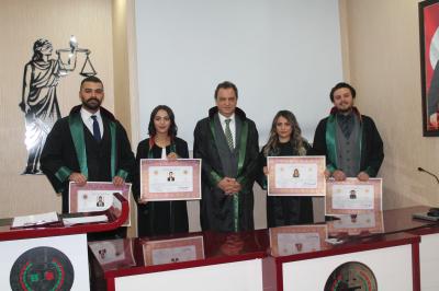 RUHSATNAME TÖRENİ DÜZENLENDİ.