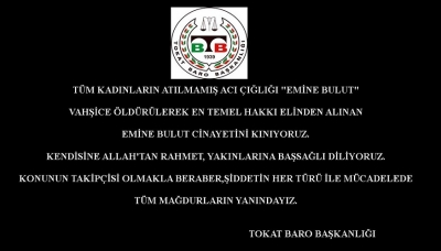 TÜM KADINLARIN ATILMAMIŞ ACI ÇIĞLIĞI "EMİNE BULUT"