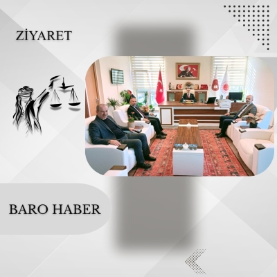 Başkanlığımızdan Erbaa Cumhuriyet Başsavcısı Sayın Cihan PALA' ya Ziyaret.