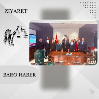 Baromuzdan Tokat Cumhuriyet Başsavcısı Sayın Yunus Emre BÜYÜKYURT' a Ziyaret