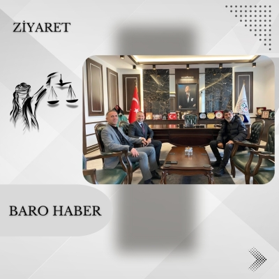 Türk Tiyatro, Sinema ve Dizi oyuncusu Sefa ZENGİN ve 2. Ağır Ceza Mahkemesi üyesi Fatih YURDAKUL' dan Baromuza Ziyaret