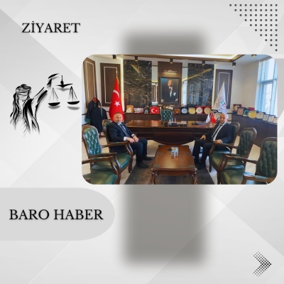 Tokat 1. Noteri Olarak Atanan Av. Halit ALDIRMAZ ’dan Baro Başkanımıza Ziyaret