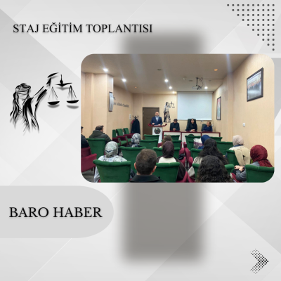 Yeni Dönemin İlk Staj Eğitim Toplantısı Gerçekleştirildi.