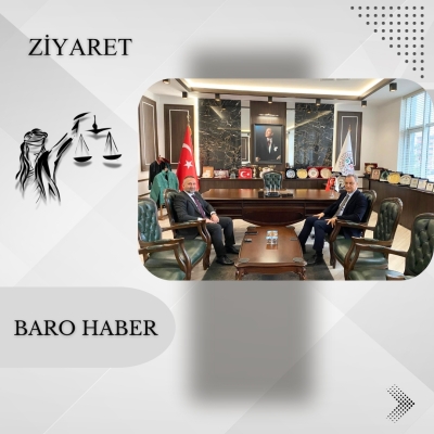 TBB.Yönetim Kurulu Üyesi Önceki Dönem Baro Başkanımız Av. Melih YARDIMCI' dan Baromuza Ziyaret.