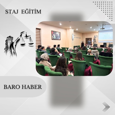 "Dilekçe Yazımı "Konulu Staj Eğitim Toplantısı Gerçekleştirildi.