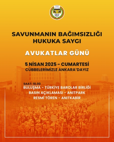 Cübbelerimizle Ankara' dayız.