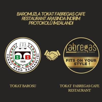 Baromuzla Tokat Fabregas Cafe Retaurant Arasında İndirim Protokolü İmzalandı.