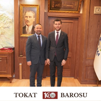 Baro Başkanımız Avukat Volkan BOZKURT' dan Erbaa Belediye Başkanı Ertuğrul KARAGÖL' e Ziyaret