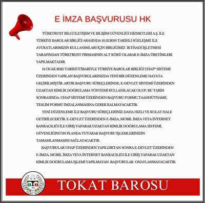 E İmza Başvurusu Hk