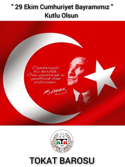 29 Ekim Cumhuriyet Bayramımız Kutlu Olsun.
