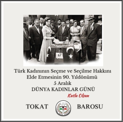 " 5 Aralık Dünya Kadınlar Günü " Kutlu Olsun