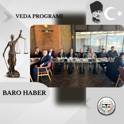 Av. Yunus Emre KAZANDIR' a Veda Programı Düzenlendi.