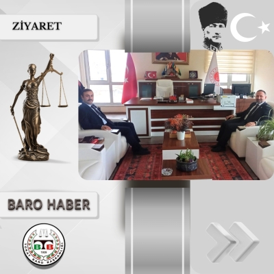 Baromuzdan Erbaa Cumhuriyet Başsavcısı Sayın Mustafa DEĞERLİ' ye Ziyaret