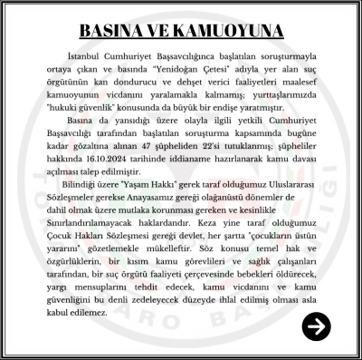 BASINA VE KAMUOYUNA