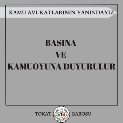 BASINA VE KAMUOYUNA