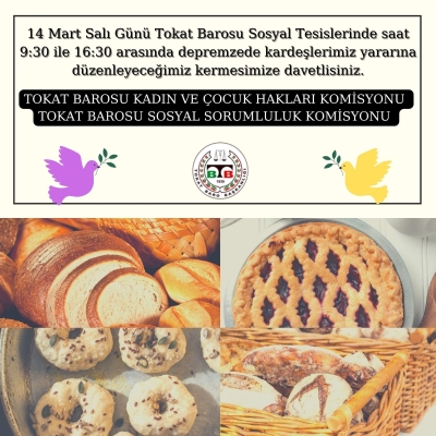 Depremzede Kardeşlerimiz Yararına Kermes