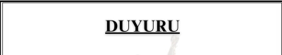 DUYURU