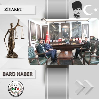 Erbaa Belediye Başkanı  Sayın Ertuğrul KARAGÖL' den Baromuza Ziyaret