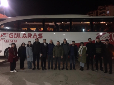 Gönüllü Meslektaşlarımızı Adıyaman' a Uğurladık.