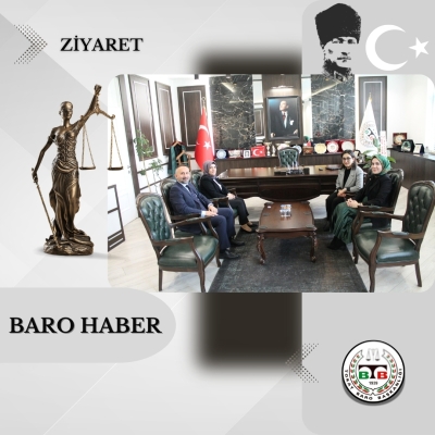 Tokat 1. Ağır Ceza Mahkemesi - 1. Asliye Ceza Mahkemesi ve Cumhuriyet Savcılığı'ndan Baromuza Ziyaret.