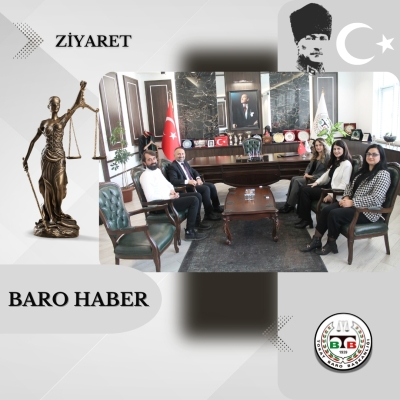 Tokat 2. Ağır Ceza Mehkemesi Üyesi Sayın Şifanur TÜRKMENOĞLU ile Tokat 5. Asliye Ceza Mahkemesi Hakimi Sayın Hatun Nisa ÇİFTÇİ' den Baromuza Ziyaret.