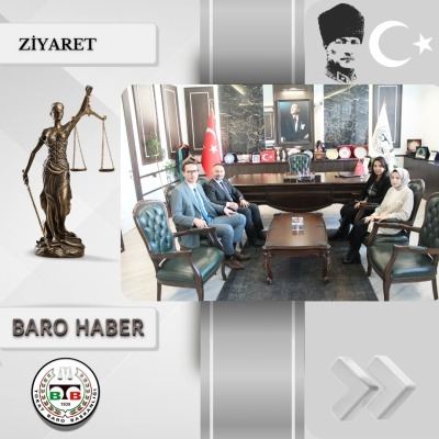 Tokat Aile Mahkemesi Hakimliği ve Cumhuriyet Savcılığı'ndan Baromuza Ziyaret