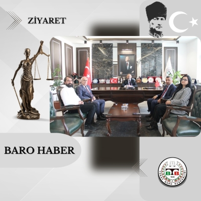 Tokat Tapu Müdürü Nihat ÜRKMEZ ve Tokat İcra Müdürü Feyzullah ŞİMŞEK'den Baromuza Ziyaret