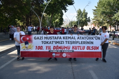 Ulu Önder Gazi Mustafa Kemal Atatürk’ün Tokat’a Teşriflerinin 100. Yıldönümü Coşkuyla Kutlandı