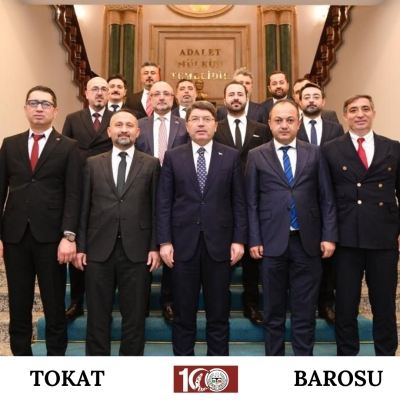 Baro Başkanımız Av. Volkan BOZKURT ve Mevkidaşlarından Adalet Bakanı Sayın Yılmaz TUNÇ ' a Ziyaret