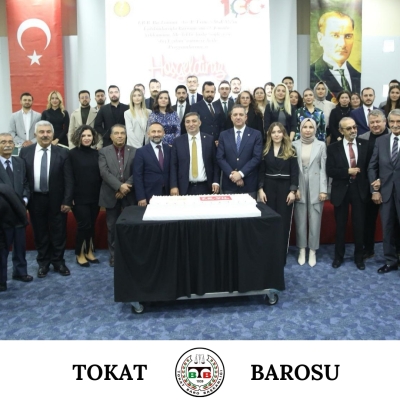 Çorum Barosunun 72. Kuruluş Yıldönümü Kutlamalarına Baro Başkanımız Avukat Volkan BOZKURT Katılım Sağladı