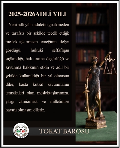 2025-2026 Adli Yılı Hayırlı Olsun.