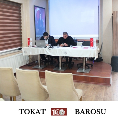 Türkiye Barolar Birliği ve Organları " Konulu Staj Eğitim Toplantısı Gerçekleştirildi.