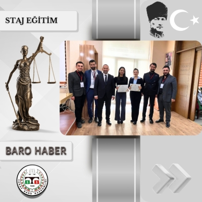" Avukatın Cezai Sorumluluğu ve Avukat Araması" Konulu Staj Eğitim Toplantısı Gerçekleştirildi.