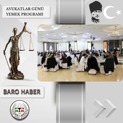 Avukatlar Günü Yemek Programı Düzenlendi.