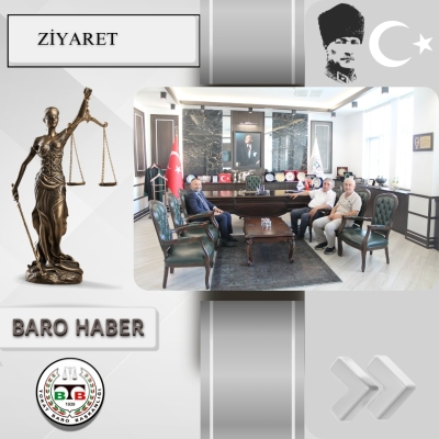 Emekli Yargıtay 10. Ceza Dairesi Üyesi Sayın Oktay ERDOĞAN ve İş İnsanı Adem KILIÇ' dan Baromuza Ziyaret