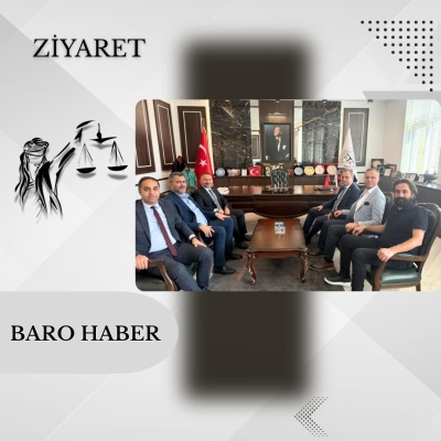 TBB.Yönetim Kurulu Üyesi Önceki Dönem Baro Başkanımız Av. Melih YARDIMCI' dan Baromuza Ziyaret.