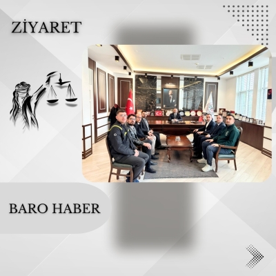 Türkiye Gençlik Vakfı (TÜGVA) Tokat İl Temsilciliğinden Baromuza Ziyaret.