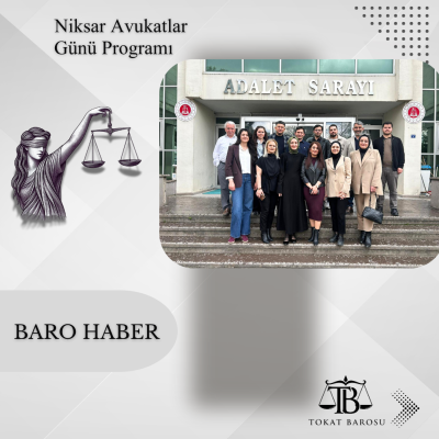 Niksar İlçemizde Düzenlenen Avukatlar Günü programı