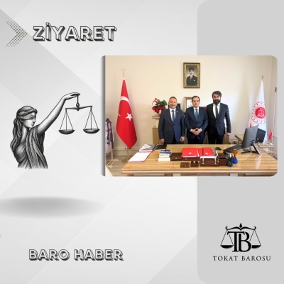 Baromuzdan Adalet Bakanlığı Eğitim Dairesi Başkanlığı Daire Başkanı Sayın Cihat BEDENBAŞI' ya Ziyaret