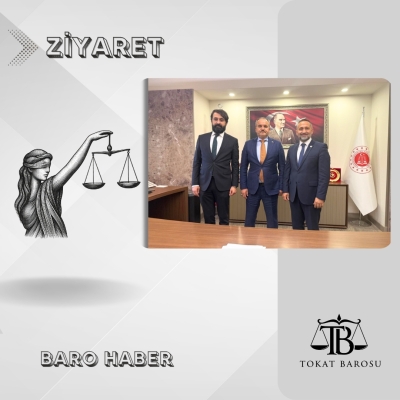 Baromuzdan Adalet Bakanlığı Hukuk İşleri Genel Müdürü Sayın Erdinç AVŞAR' a Ziyaret.