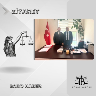 Baromuzdan Samsun Bölge Adliye Mahkemesi 3. Ceza Dairesi Üyesi Sayın İzzet KABAL'a Ziyaret