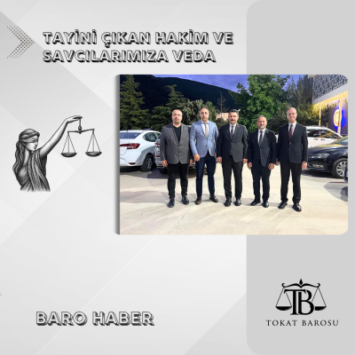 Tayini Çıkan Hakim - Savcılarımıza Veda Yemeği Düzenlendi.