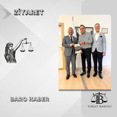 Baro Başkanımız Av. Volkan BOZKURT ve TBB Delegemiz Av. Engin BENEKLİOĞLU’ndan Hayırlı Olsun Ziyareti