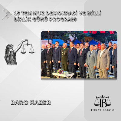 15 Temmuz Demokrasi ve Milli Birlik Günü Programı